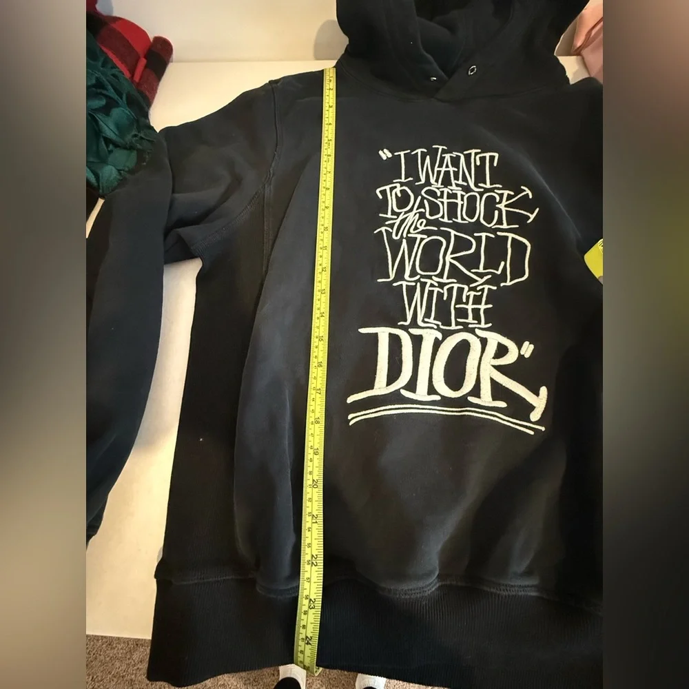 Dior Shawn Stussi 2020 Shock the World Hoodie - Picture 7 of 8